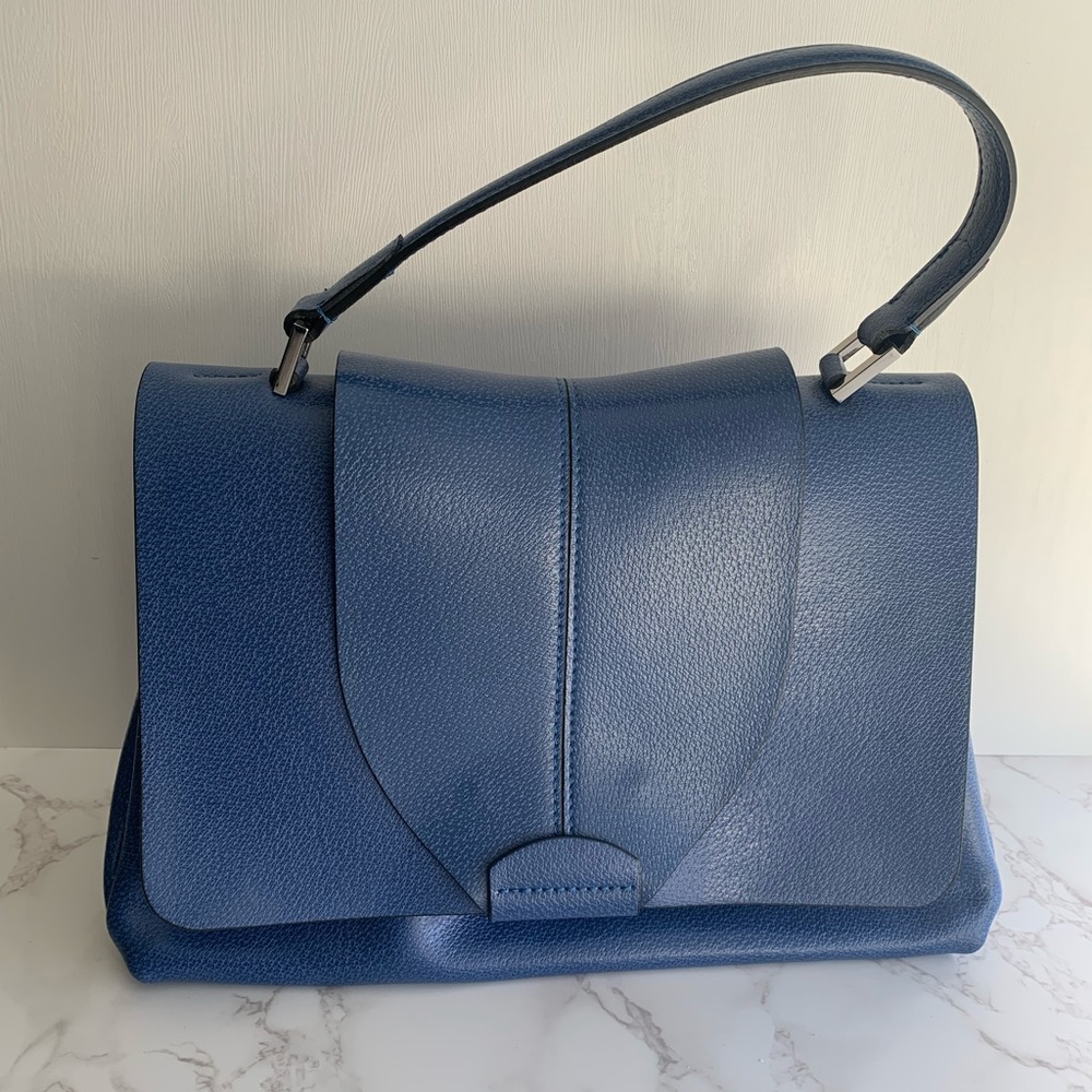 Royal Blue Leather Bag